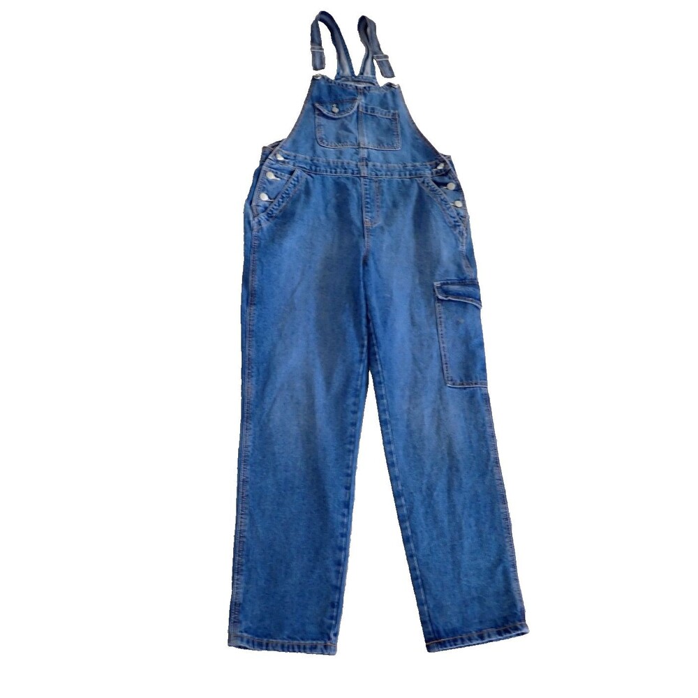 Celebrity Pink Women's Jean Size Medium Overalls Medium Wash Coveralls Jr's MINT - Picture 2 of 16